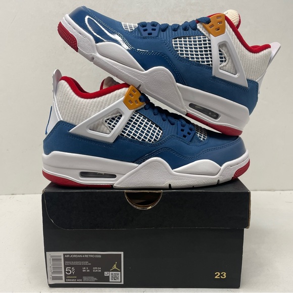 Nike Air Jordan 4 Retro GS “Messy Room/French Blue” 2023 - Picture 1 of 4